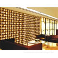 Gold Color 3d Decorative Wall Panel For Bar / Ktv Decoration